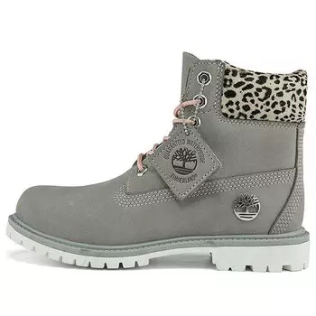 Кроссовки safari cheetah 6 inch waterproof boot 'grey and cheetah print' Timberland, серый