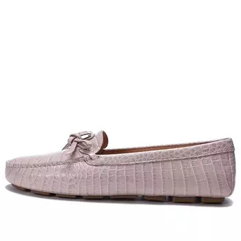 Кроссовки saffiano leather driving loafers 'pink' Prada, розовый