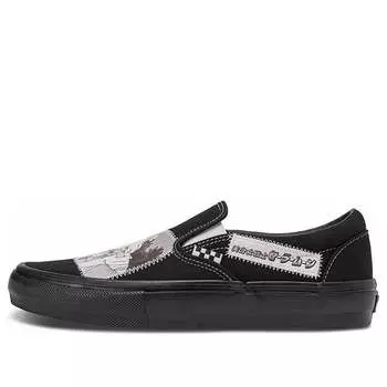 Кроссовки sailor moon x skate slip-on 'pretty guardian' Vans, черный