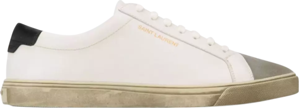Кроссовки Saint Laurent Andy Low Aged - White Black, белый