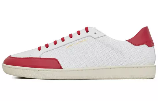 Кроссовки Saint Laurent Court, белые