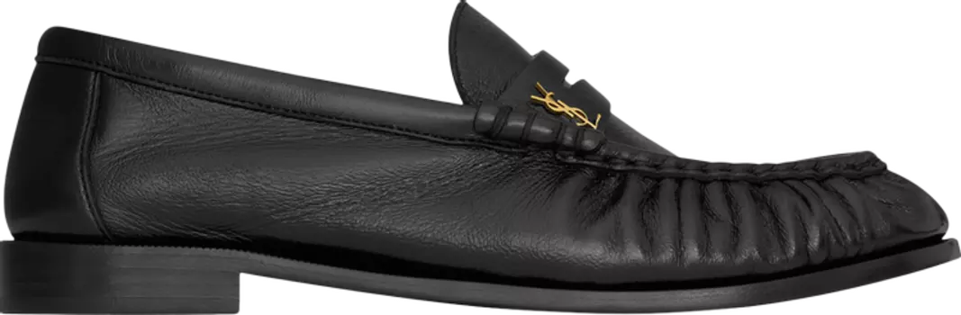 Кроссовки Saint Laurent Le Loafer Penny Slippers 'Black', черный