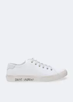 Кроссовки SAINT LAURENT Malibu sneakers, белый