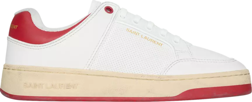 Кроссовки Saint Laurent SL-61 Low 'White Vintage Red', белый