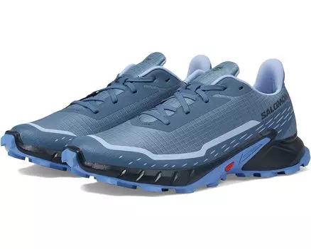 Кроссовки Salomon Alphacross 5, цвет Bering Sea/Carbon/Blue Heron
