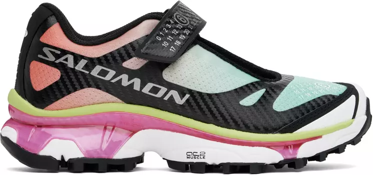 Кроссовки Salomon Edition XT-Mary J оранжево-зеленого цвета MM6 Maison Margiela, Ginger/Electric green/Knockout pink