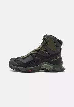 Кроссовки Salomon QUEST GTX, цвет Black/Deep Lichen Green/Olive Night