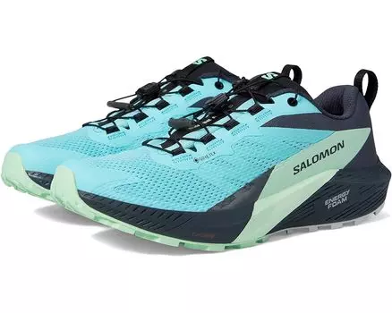 Кроссовки Salomon Sense Ride 5 GORE-TEX, цвет Blue Radiance Green Ash India Ink