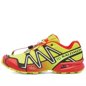 Кроссовки Salomon Speedcross 3 Og, цвет Sulphur Spring, High Risk Red & Black
