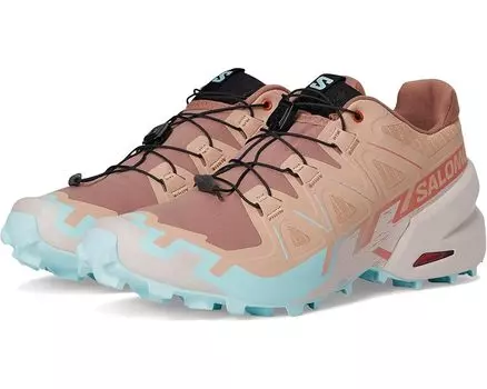 Кроссовки Salomon Speedcross 6, цвет Mahogany Rose/Hushed Violet/Iced Aqua