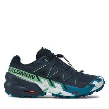 Кроссовки Salomon Speedcross 6 L47465300 Carbon / Tahitian Tide / White, серый