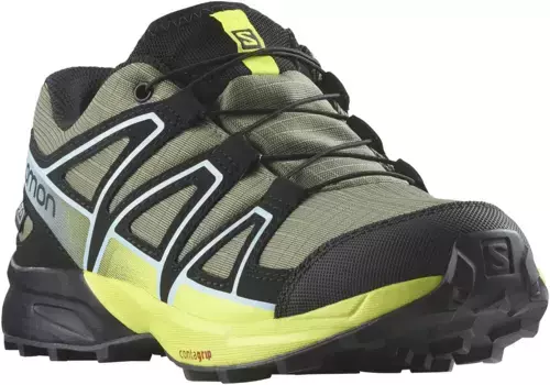 Кроссовки Salomon "SPEEDCROSS CLIMASALOMON WP J", водонепроницаемые, оливковый