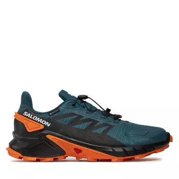 Кроссовки Salomon Supercross 4 Gore-Tex L47119800 Stargazer / Black / Turmeric, зеленый