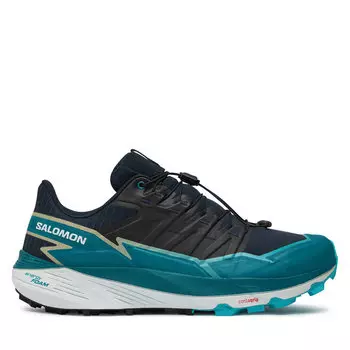 Кроссовки Salomon Thundercross L47464200 Carbon / Tahitian Tide / Peacock Blue, серый