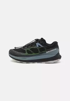 Кроссовки Salomon ULTRA GLIDE 2, цвет Black/Flint Stone/Green Gecko
