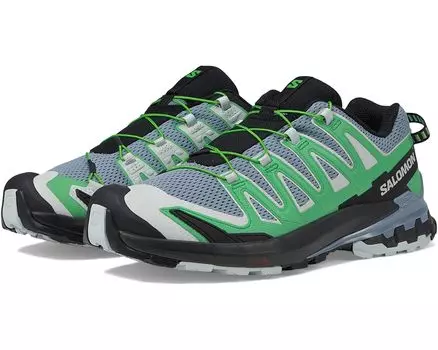 Кроссовки Salomon XA Pro 3D V9, цвет Flint Stone/Green Gecko/Black