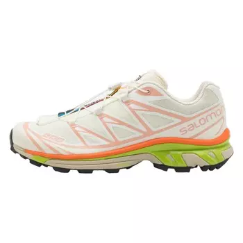 Кроссовки Salomon XT-6, кремовый/оранжевый/зеленый