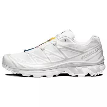Кроссовки SALOMON XT-6 White Lunar Rock, белый/серый
