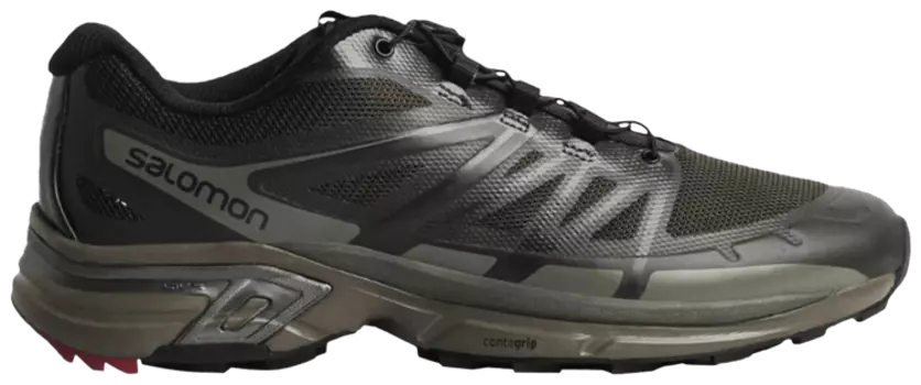 Кроссовки Salomon XT-Wings 2 Advanced 'Peat Castor Grey', зеленый