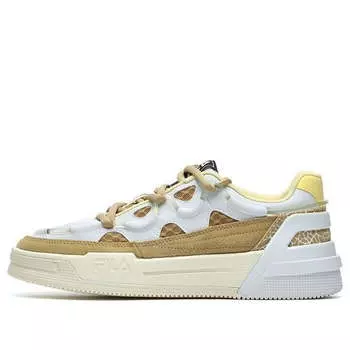 Кроссовки salto low-top white/brown Fila, белый