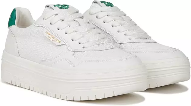 Кроссовки Sam Edelman Blaine, цвет White/Botanical Green