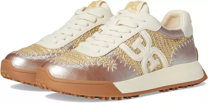 Кроссовки Sam Edelman Langley Woven, цвет Natural/Gold Raffia