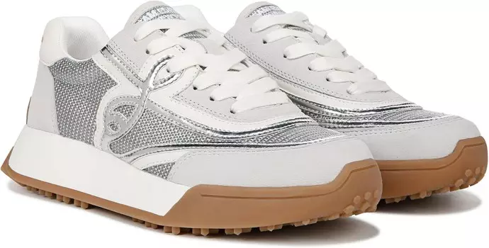 Кроссовки Sam Edelman Luna, цвет Silver/Off-White
