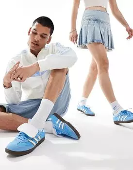 Кроссовки Samba LT синего и белого цвета adidas Originals