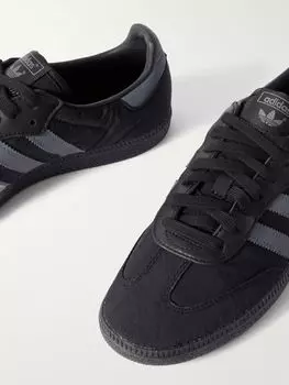 Кроссовки Samba OG Shell с кожаной отделкой ADIDAS ORIGINALS, темно-серый