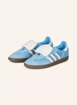 Кроссовки самба по версии Adidas Originals, голубой