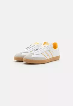 Кроссовки Samba Unisex adidas Originals, обувь белый/кристально-белый/желтый
