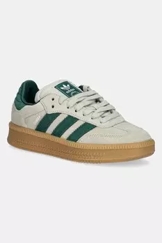 Кроссовки SAMBA XLG из замши Adidas Originals, зеленый