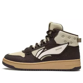 Кроссовки san yuan высокие 3м Li-Ning, коричневый
