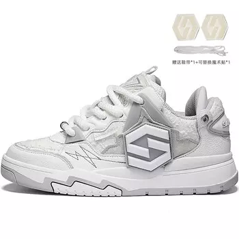 Кроссовки SandKnit Skateboarding Shoes Men Low-top, цвет The stars are gray