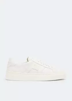 Кроссовки SANTONI Double Buckle sneakers, белый