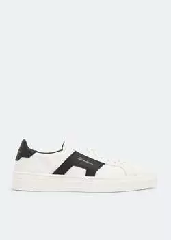 Кроссовки SANTONI Double Buckle sneakers, белый