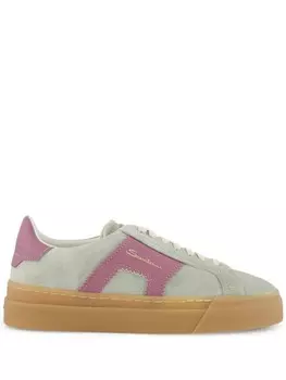 Кроссовки Santoni Double Buckle, зеленый