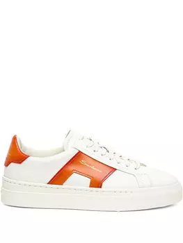Кроссовки Santoni из кожи, белый