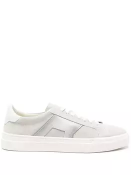 Кроссовки Santoni с двойной пряжкой, серый