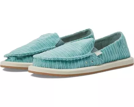 Кроссовки Sanuk Donna Vintage Corduroy, цвет Dusty Turquoise