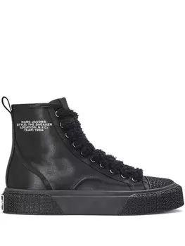 Кроссовки Satin High Top Marc Jacobs, черный