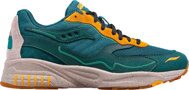 Кроссовки Saucony 3D Grid Hurricane Premium Green Orange, зеленый