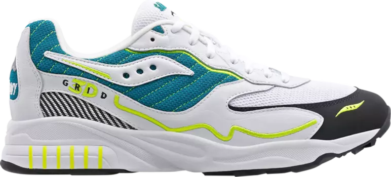 Кроссовки Saucony 3D Grid Hurricane White Green, белый