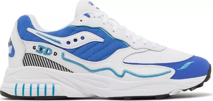 Кроссовки Saucony 3D Grid Hurricane White Royal, белый
