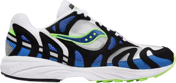 Кроссовки Saucony Bodega x Grid Azura 2000 QS Blue Lime, синий