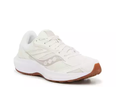 Кроссовки Saucony Cohesion 17 для бега — женские, цвет слоновой кости и лиловой камеди