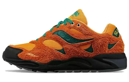 Кроссовки saucony Colour Plus Companie X Grid Shadow 2 'Forest Wander', оранжевый/зеленый