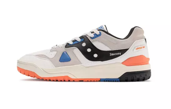 Кроссовки saucony Cross 90 Lifestyle Shoes Unisex Low-top White/orange, красный