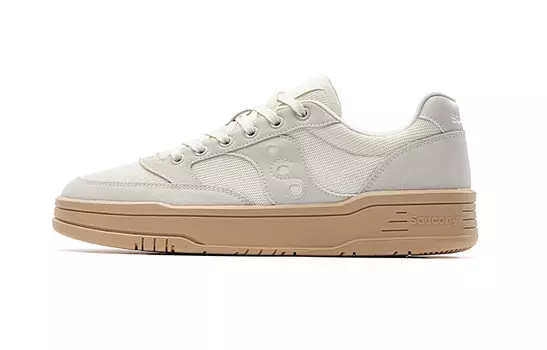 Кроссовки saucony CROSS JZ Lifestyle Shoes Unisex Low-top Gray/Brown, серый/белый