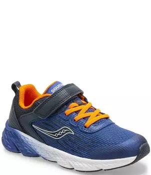 Кроссовки Saucony для мальчиков с альтернативной ветровой застежкой (молодежь), синий